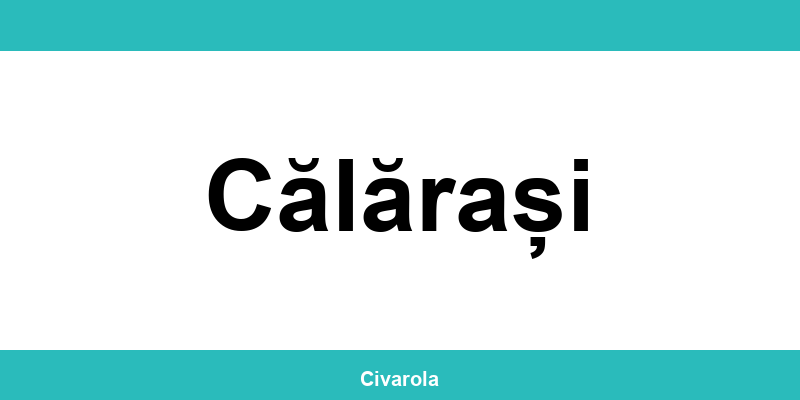 Serviciul de Stare Civilă Călărași: programare online