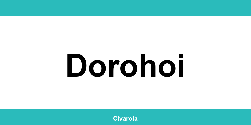 Serviciul de Stare Civilă Dorohoi: programare online