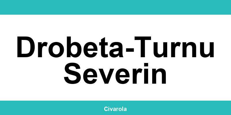 Serviciul de Stare Civilă Drobeta-Turnu Severin: programare online