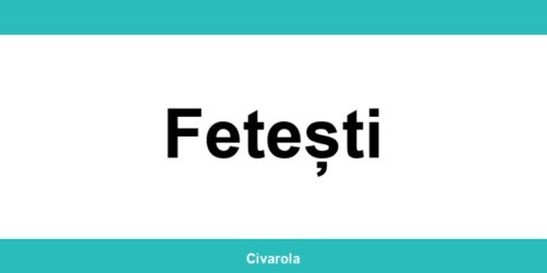 Serviciul de Stare Civilă Fetești: programare online