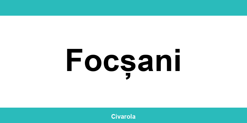 Serviciul de Stare Civilă Focșani: programare online