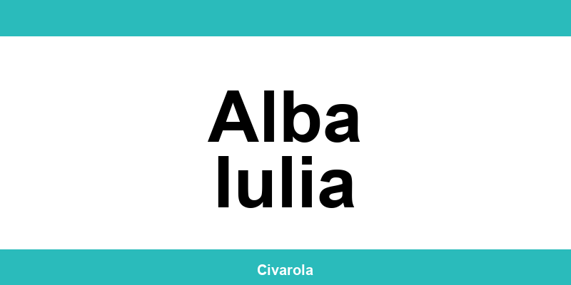 Serviciul de Stare Civilă Alba Iulia: programare online
