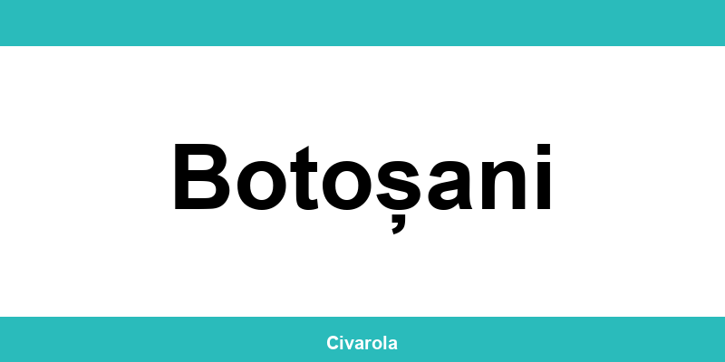Serviciul de Stare Civilă Botoșani: programare online