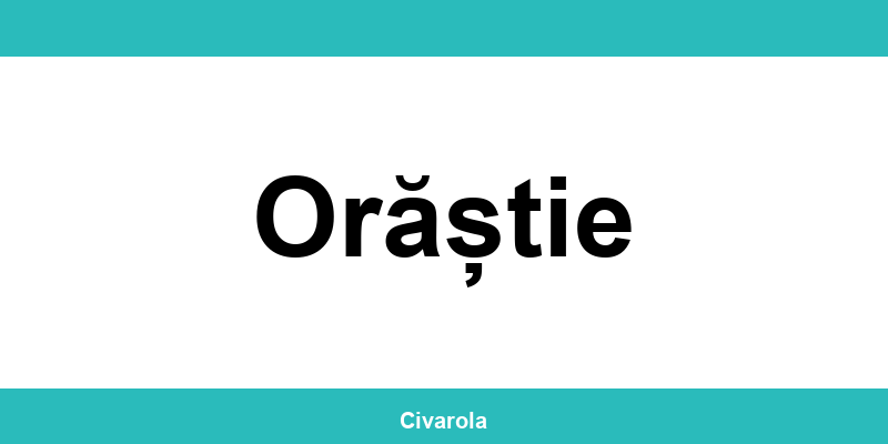 Serviciul de Stare Civilă Orăștie: programare online