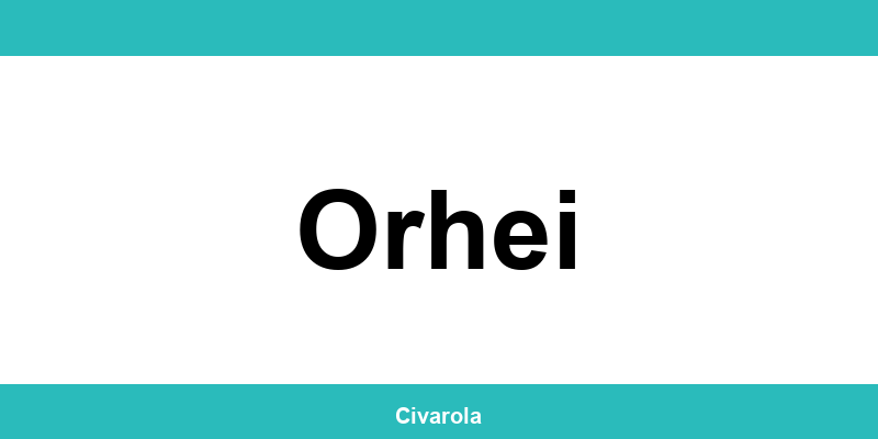 Serviciul de Stare Civilă Orhei: programare online